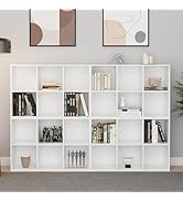 LDarqeer Sturdy White 6-Cube Storage Organizer Shelf with Anti-Tip Design – Modern Cubby Bookcase...