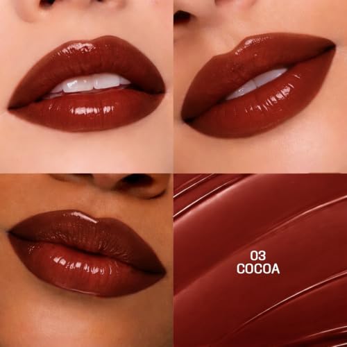 Image of Colors Queen Gloss Stick | Lightweight & Non-Sticky Lip Gloss | Smooth 8 Hrs Hydrating Formula | High Shine Lipstick for Women Enriched with Shea Butter, Vitamin E & Squalane (03 - Cocoa, 3.6g)
