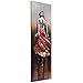 Empire Art Direct Lady Iron Wall Art 3D Metallic Hand Painted Sculpture,Ready to Hang,Living Room, Bedroom ＆ Office, 22 in. x 2.8 in. x 72 in, Red,Brown
