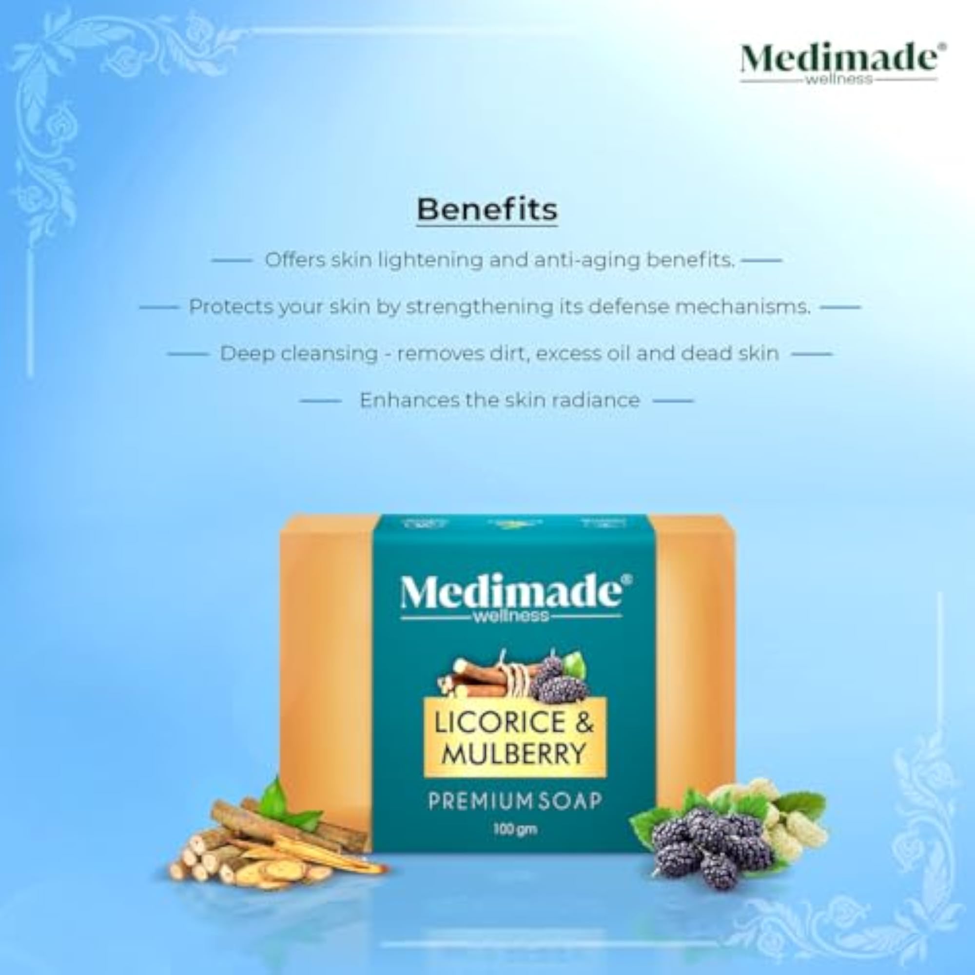 Licorice & Mulberry Premium Soap for Skin Lightening & Brightening