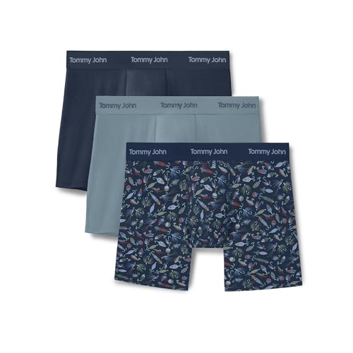 Image of Tommy John Men's Luxe Modal 6 inch Boxer Brief Underwear 3-Pack