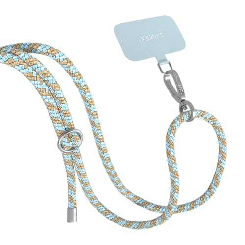Cadena universal para teléfono móvil URBANY'S de diseño suizo exclusivo en color azul