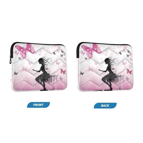 Funda para portátil Butterfly Girl 13-14 pulgadas impermeable miniatura 2