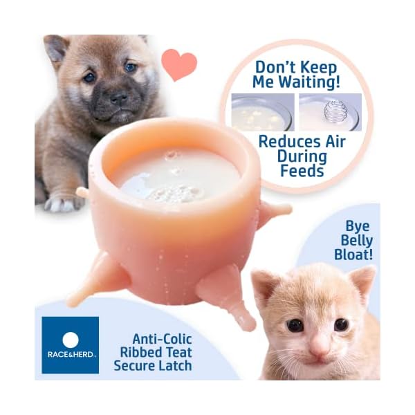 Puppy-Feeders-for-Multiple-Puppies-5-Teats-Puppy-Bottles-for-Nursing-Puppy-Milk-Feeder-Puppy-Nipple-Feeder-Puppy-Feeding-Station-17-fl-oz-Silicone-Puppy-Feeder-with-Nipples-Dog-Nursing-Supplies 5 Teats Puppy Bottles for Nursing