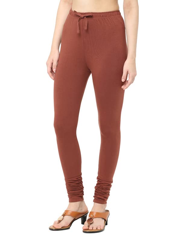 Image of Robinbosky Cotton Churidhar Leggings for Women - Stylish, Stretchable & Flattering Fit for All-Day Comfort