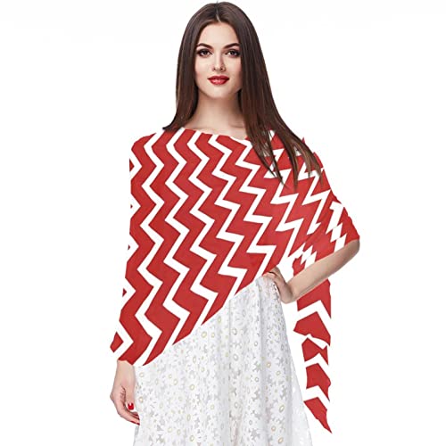Foulard géométrique mousseline de soie écharpe longue fluide pour sublimer une robe