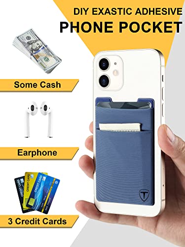 Image of TOYFID Pop Up Credit Card Wallet for Men - Metal Slim Minimalist Cards Holder with Money Pocket - RFID Blocking Ultralight Small Aluminum Wallet