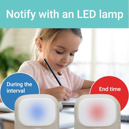 dretec My Routine Learning Timer, Timer, Countdown, Silence, Volume Switching Function, Up to 199 Minutes and 55 Seconds, Repeat, Interval Timer, Study Timer, Clock Function, Multiple Timer Settings, - Image 5