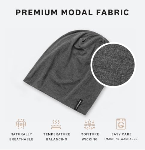 Image of Summer T-Shirt Beanie for Men & Women - Soft Modal - Slouchy Style