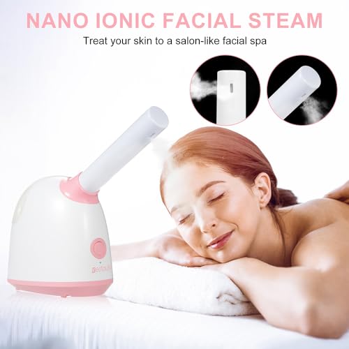 Bestauty Facial Steamer - Ionic Face Steamer with 360° Rotatable Sprayer for Deep Cleaning, 104℉ Constant Temperature Spray for Salon Facial Experience Portable Home Skin Care - Image 4