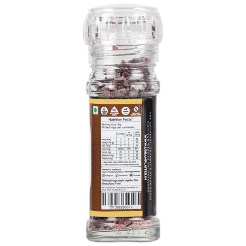 Image of Urban Platter Black Rock Salt Grinder, 100g (Sendha Namak | Easy to Grind | Free from Micro-Plastics | Pure & Natural | Rich in Natural Minerals)
