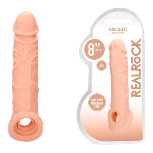 Shots Realrock Skin - 8" / 20cm Penis Sleeve - Flesh