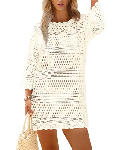 SAMPEEL Swimsuit Coverup for Women Beach Vacation Clothes Bathing Suit Cover Up Crochet Dresses Summer Cruise Outfits 20252
