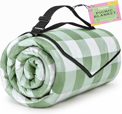 TigeJoy Extra Large Picnic Blanket Waterproof...