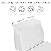 AZHCHKE Toilet Tank Lid Cover, Bathroom Stretch Washable Spandex Toilet Tank Protector Cover with Elastic Bottom, White
