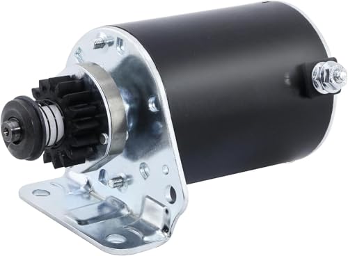 BDELI 16Teeth Starter 5742 New Replacement for Briggs & Stratton 1972-2006 7HP-22HP, John Deere LA145 LA165 LA175, Cub Cadet, Lawn Mower, 497595 390838 AM122337 AM39137 41022003 SBS0001 LG497595