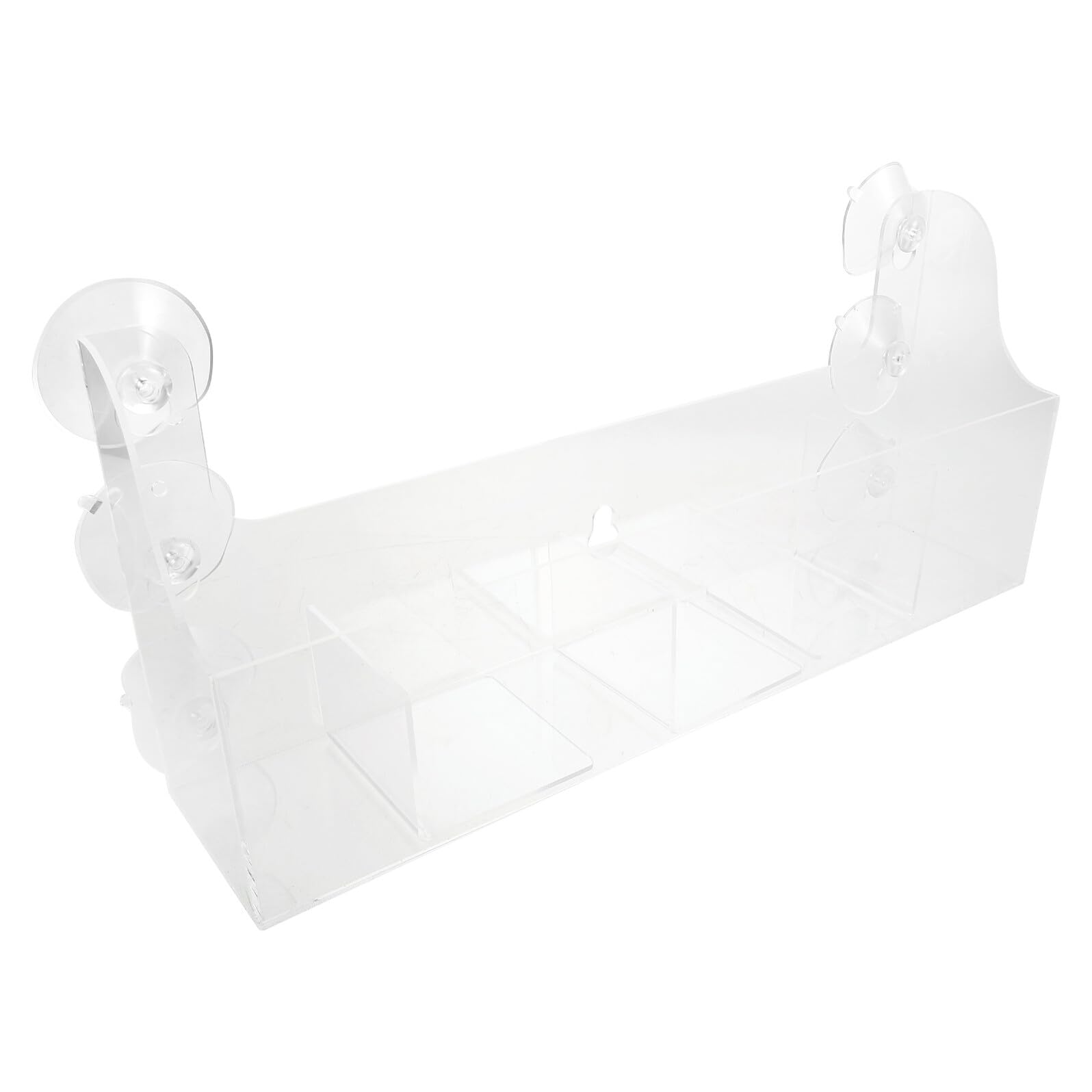 TOYANDONA Organizador para Puerta de Nevera con Ventosas Ajustables Divisor Transparente de Acrílico Resistente Compartimentos Extraíbles para Chocolates Latas y Alimentos Envasados