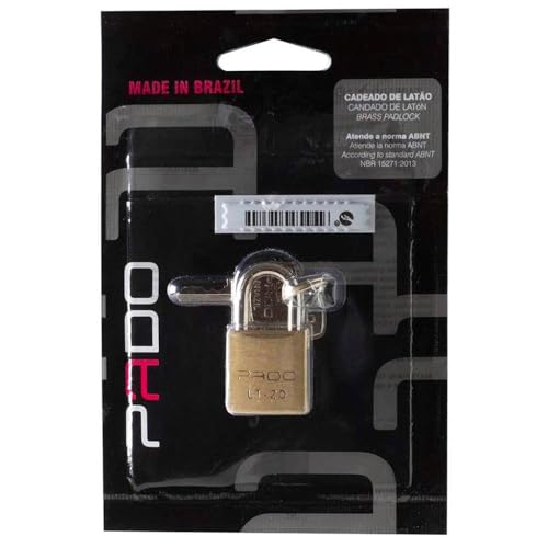 CADEADO SM LT-20MM, Pado, 51000026, Dourado