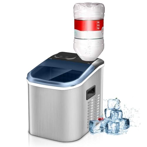 Portable Ice Cube Maker, Ice Machine Countertop Commercial Milk Tea Shop Automatic Bar Ice Cube Machine, Home Small Mini Square Ice Maker