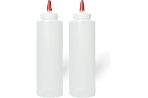 Pinnacle Mercantile Plastic Squeeze Bottles: Essential for Precise Hair Color Mixing