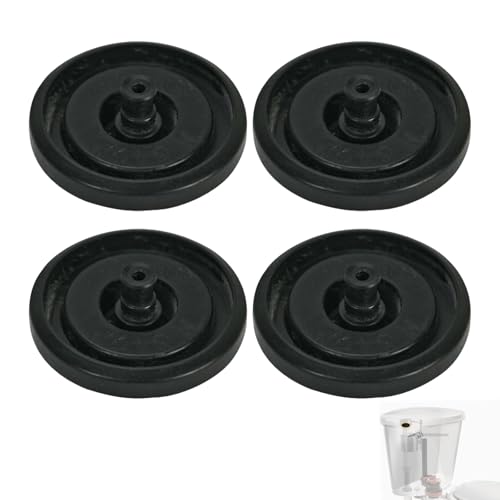 4Pcs Toilet Cistern Float Valve Diaphragm Washer Set - Multi-Pressure Universal Black Fill Valve Replacement Seal Kit Fitting Standard Fill Valves Compatible with Fluidmaster