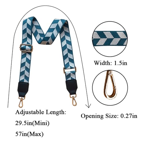 Image of Purse Strap Check Bag Strap Crossbody Adjustable Replacement Belt Strap for Tote Bag