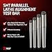 Rahish Tools 1MT Parallel Lathe Alignment Test Bar with High Precision Bar Alloy Steel EN31 Mandrel - Tailstock Re-Alignment Tool with 1 Micron Accuracy & Morse Taper with Max Run-Out of 0.0001