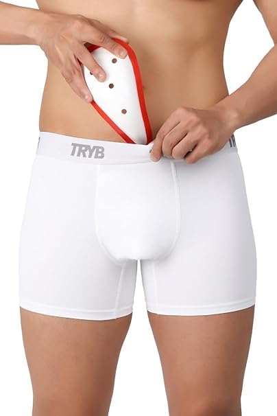 TRYB Men's Sports Underwear | Stretchable Active Square Cut Supporter Trunks with Pouch for Abdominal Guard for Cricket, Running and Gym| Quick Dry, Moisture Wicking | Athletic Innerwear Shorts-picture-28