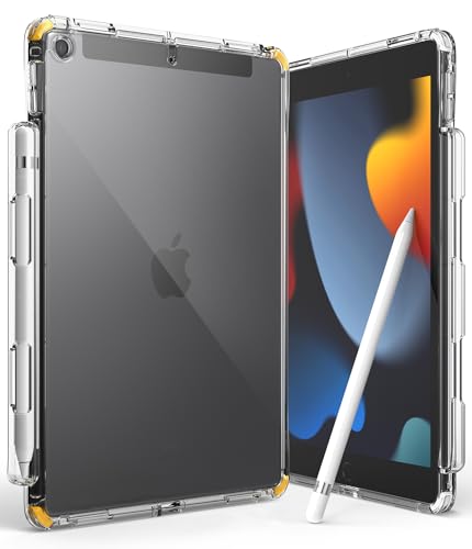Coque iPad 10.2 à double protection bumper silicone souple et dos transparent