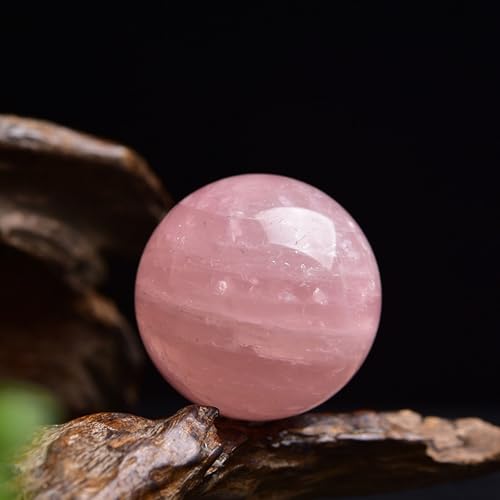 Sphère en quartz rose poli et véritable cristal de lithothérapie