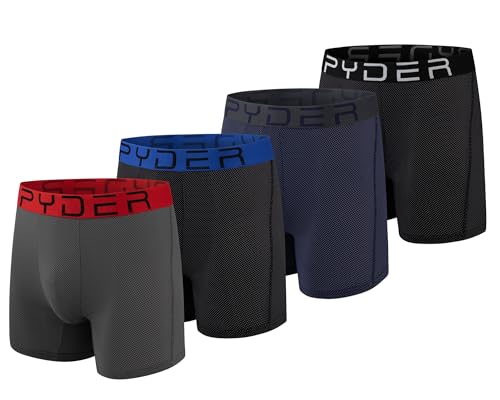 Spyder Performance Mesh Mens Boxer Briefs Sports Underwear For Men