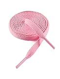 VSUDO 63' Flat Light Pink Shoe Laces for Sneakers, Shoelaces for Sneakers, Replacements High Top Shoe Strings for Women or Men (1 Pair-Light Pink-160CM)