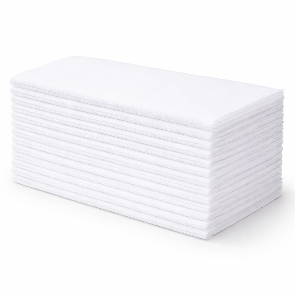 Disposable Bath Towels Pack of 20 – (20 x 40 Inches), 50 GSM | Large, Soft & Hygienic | Ideal for Salon, Spa, Gym, Travel & Personal Use