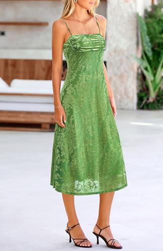 Image of BTFBM Women's Summer Dress Sleeveless Spaghetti Strap Midi Dress Sexy Cowl Neck Floral Cocktail Dress Party Dresses
