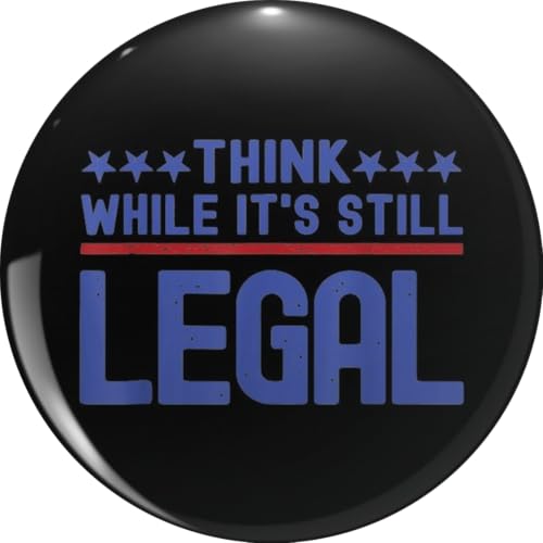 Rihanna-Vetements-Think-While-It's-Still-Legal' Lapel Bin Brooch Badge Pin 0.75