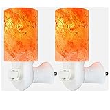 Himalayan Rock Salt Night Light Cylinder Shape 2Pack
