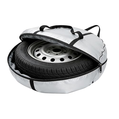 Spare Tire Bag, Heavy Duty 600D Oxford Cover, 35.4 Inch Diameter with High-Tension Handle, Professional Wheel Protector, Material resistente al desgarro con estilo industrial, Gear for RVs and Garages