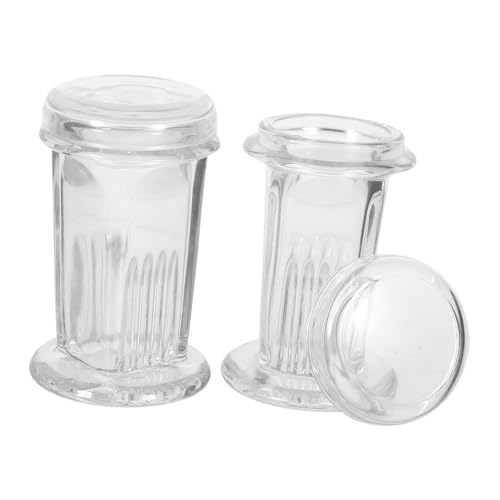 Bocal de Coplin en verre Cabilock avec couvercle pour 2 lames de microscope vertical - 2