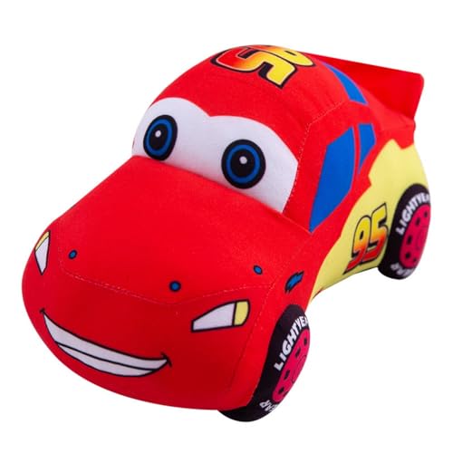 Xshelley 9.5 inch Car Plush Toy, Car Shaped Plush Pillow, Super Cute Car Plush Cushion, Racing Car Stuffed Doll Great Gift for Kids Birthday Party