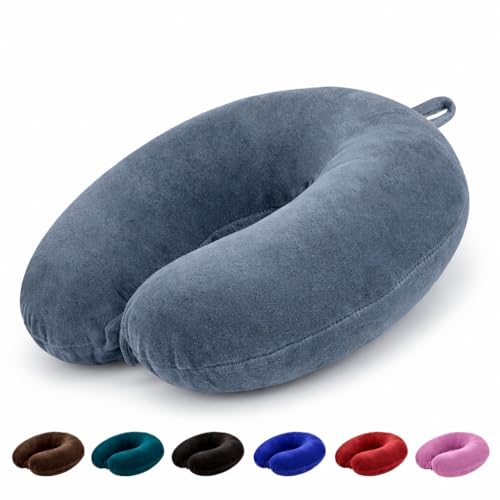 Image of PAVILONN Premium Neck Pillow for Travelling Airplane Travel Pillow Comfortable Head Rest Neck Holder Pillow (Grey)