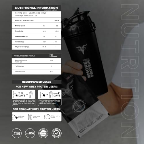 Image of BOLT Whey Isolate (33 g (Pack of 1), Chocolate)