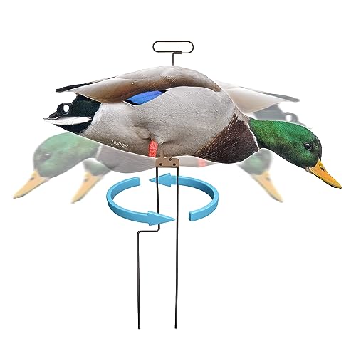Higdon Outdoors Flats Mallard Motion Silhouette Waterfowl Decoy, 12-Pack