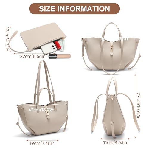 Bolso tote para mujer con cierre magnético miniatura 3