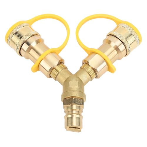 Adaptador divisor en Y de conexión rápida para RV y remolque de gas 7