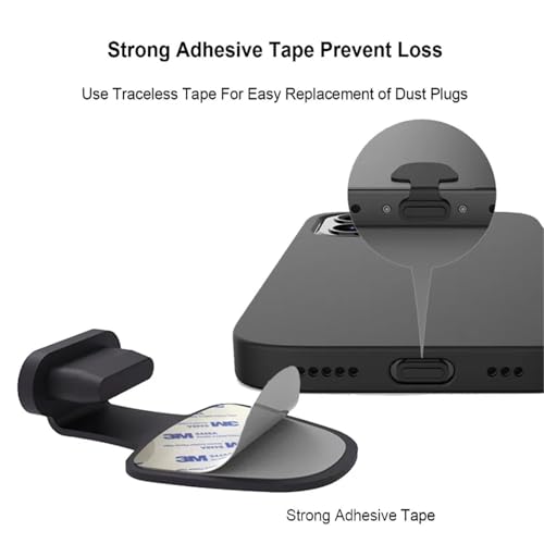 Protector de puerto de carga Zovloer: 30 tapones de silicona antipolvo tipo C y micro USB 5