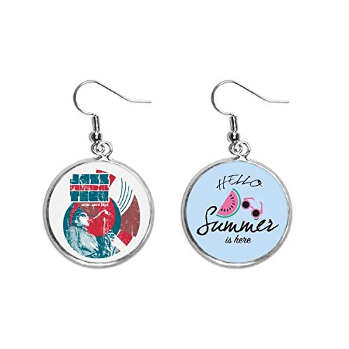 Pendientes de sandía ideales para lucir en un festival de jazz estival