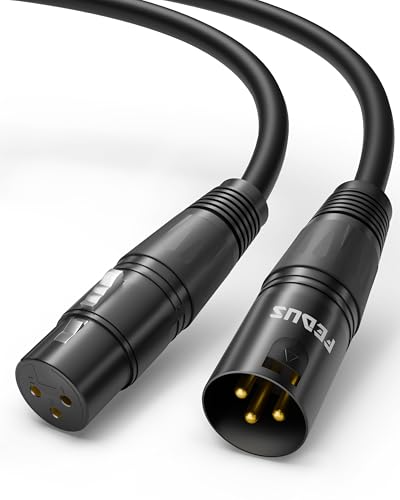 FEDUS StagePro XLR Cable Male to Female 25 Meter, Professional 3 ...