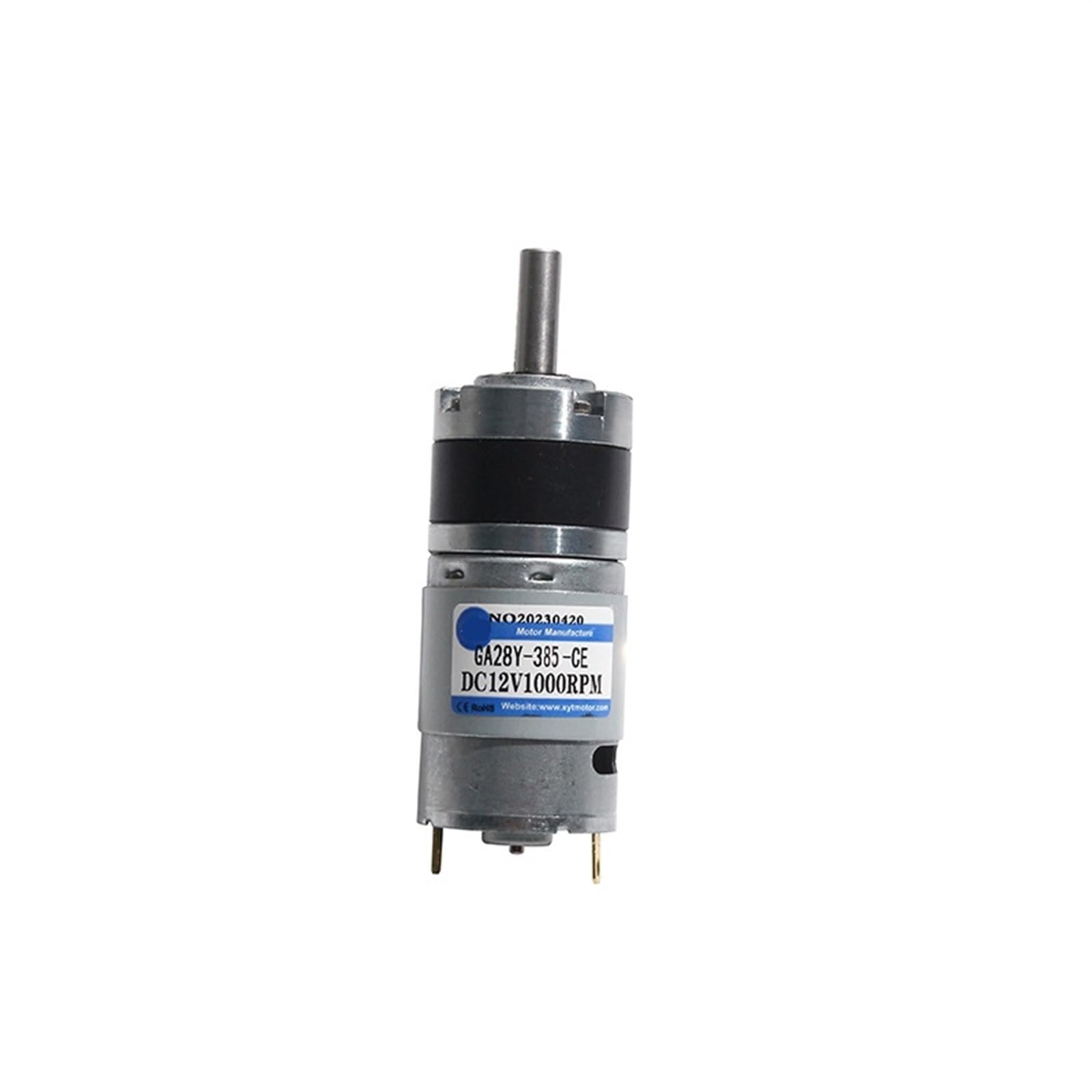 Motor reductor planetario GA28Y-385 de 24V 125RPM para baja velocidad ajustable