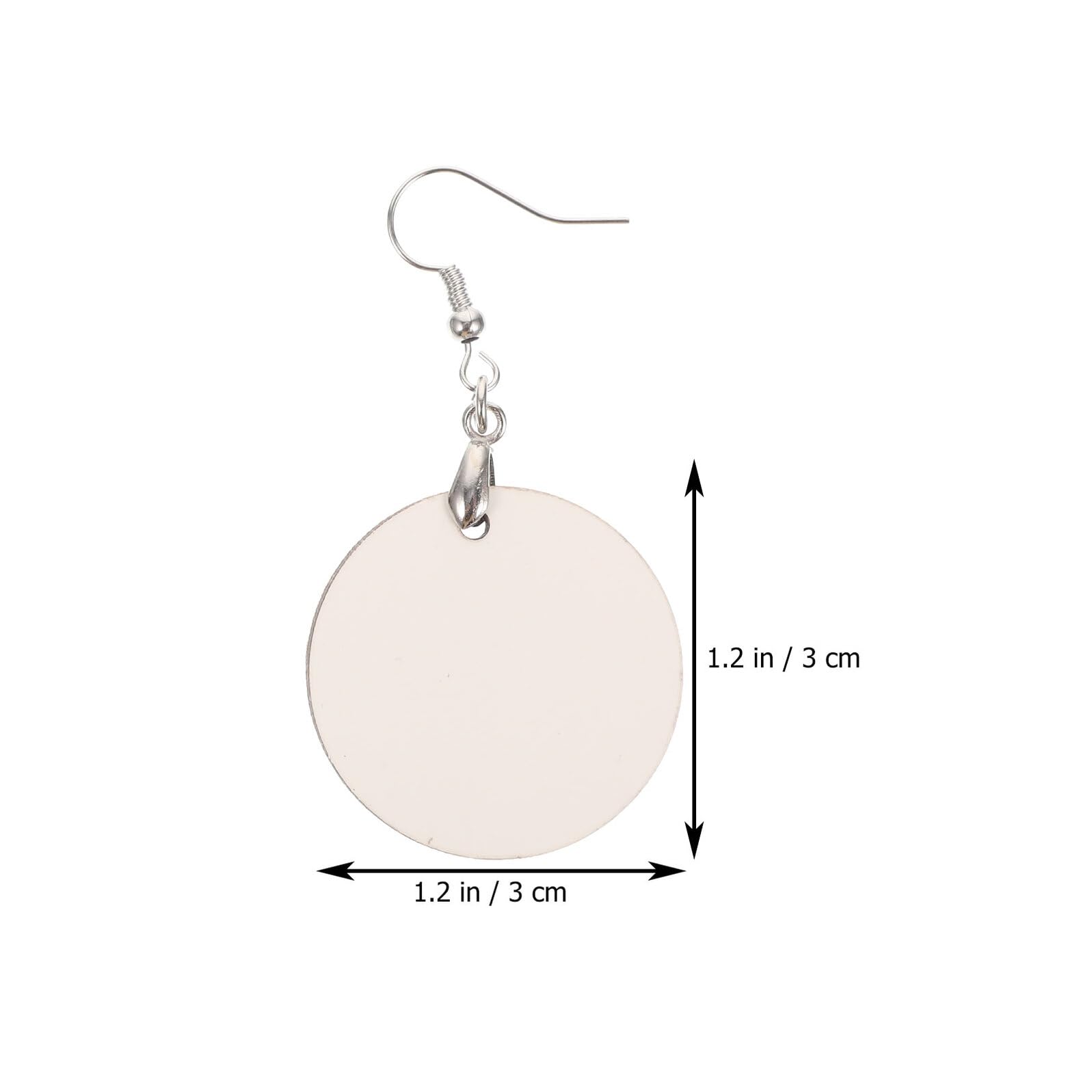 DIYEAH 72 Stück Teiliges Handmade Earring Blanks aus Strapazierfähigem Resin Dekorative Runde Ohrhänger mit Haken Geeignet für DIY Schmuckherstellung und Bastelprojekte