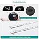 Fresum Smartes Körpermaß, Körpermaßband, LED-HD-Vollbild-Überwachung, Körperfett-Werkzeug für Fitness-Formung und Gewichtsverlust, Fitdays App Bluetooth-Maßband